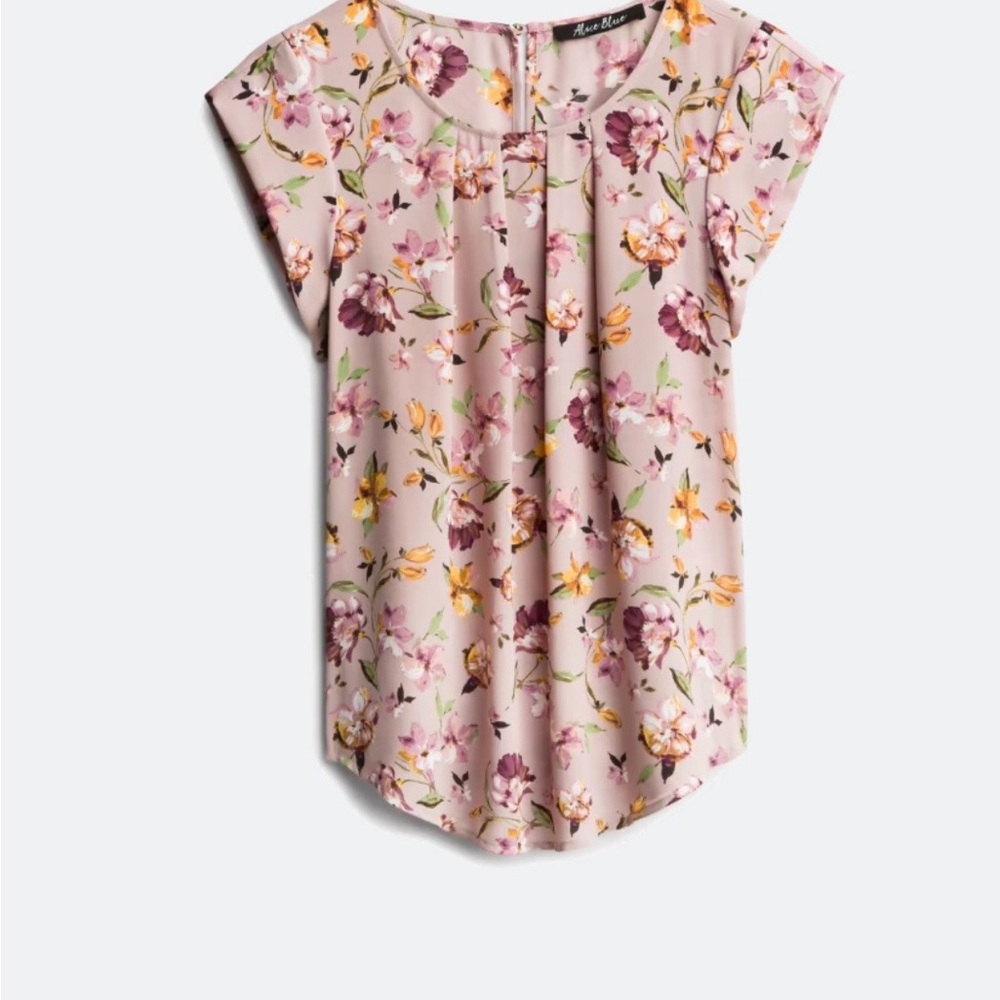 Alice Blue Floral Blouse - Rose and Burgundy - Picture 3 of 7
